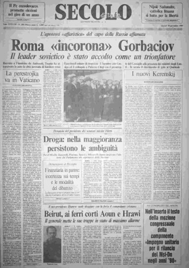 giovedì 30 novembre 1989