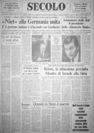 venerdì 1 dicembre 1989