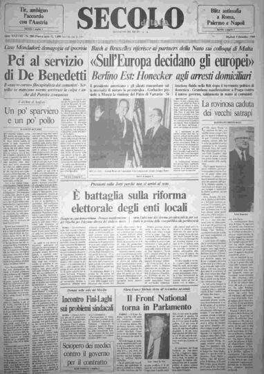 martedì 5 dicembre 1989