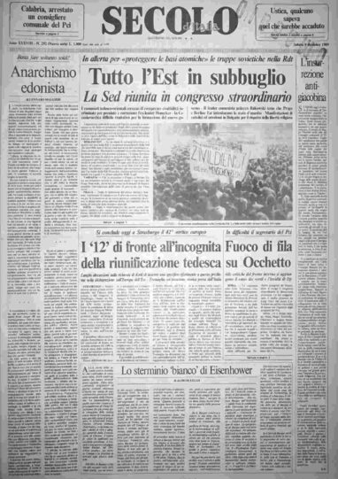 sabato 9 dicembre 1989