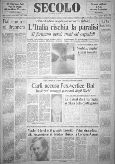 venerdì 15 dicembre 1989