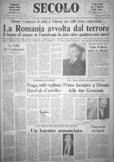 mercoledì 20 dicembre 1989