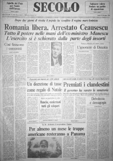 sabato 23 dicembre 1989