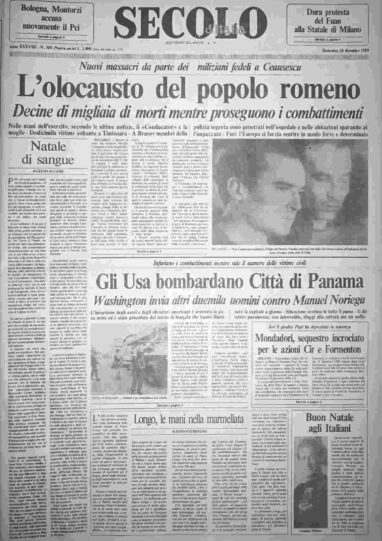 domenica 24 dicembre 1989