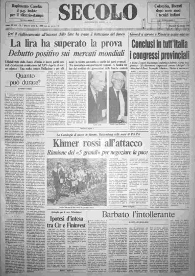 martedì 9 gennaio 1990