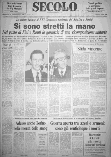 lunedì 15 gennaio 1990