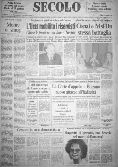 venerdì 19 gennaio 1990
