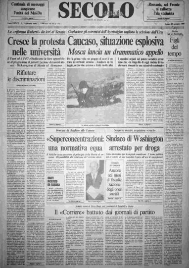 sabato 20 gennaio 1990