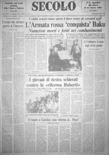 domenica 21 gennaio 1990