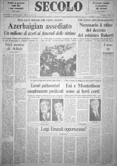martedì 23 gennaio 1990