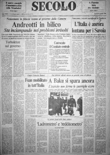 venerdì 26 gennaio 1990