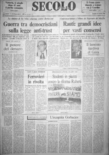 domenica 28 gennaio 1990