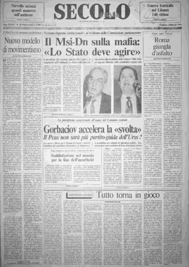 domenica 4 febbraio 1990