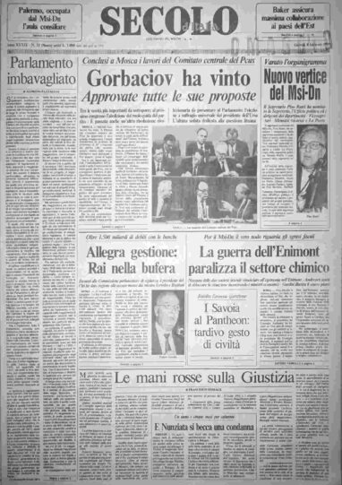 giovedì 8 febbraio 1990