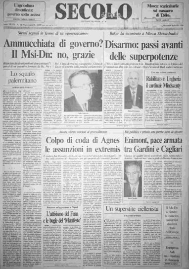 venerdì 9 febbraio 1990