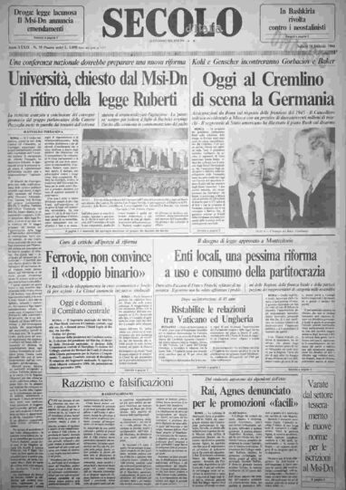 sabato 10 febbraio 1990