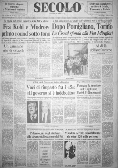 mercoledì 14 febbraio 1990