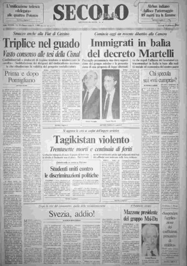 giovedì 15 febbraio 1990