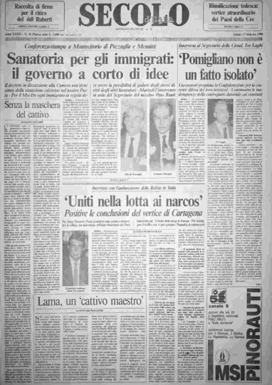 sabato 17 febbraio 1990
