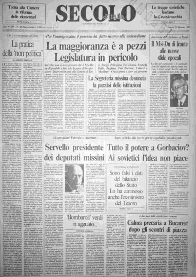 venerdì 23 febbraio 1990