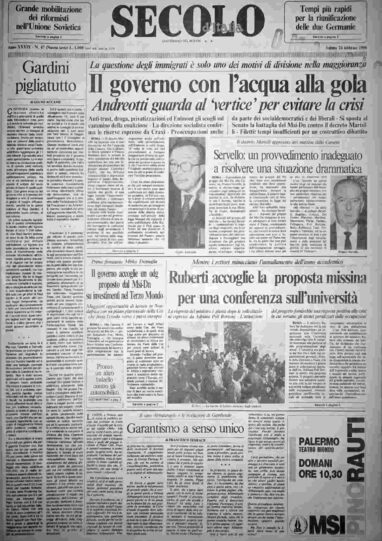 sabato 24 febbraio 1990