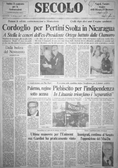 martedì 27 febbraio 1990