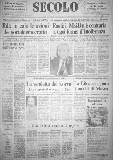 domenica 18 marzo 1990