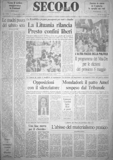 giovedì 29 marzo 1990
