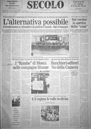 venerdì 30 marzo 1990