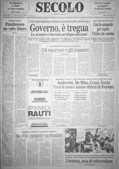 sabato 31 marzo 1990