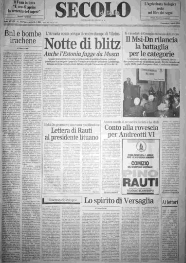 domenica 1 aprile 1990
