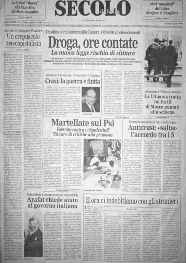 giovedì 5 aprile 1990