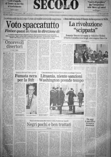 giovedì 12 aprile 1990