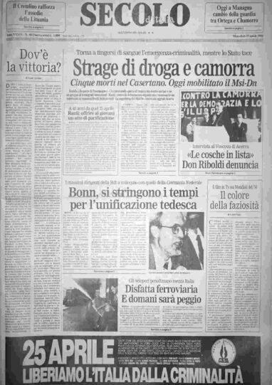 mercoledì 25 aprile 1990