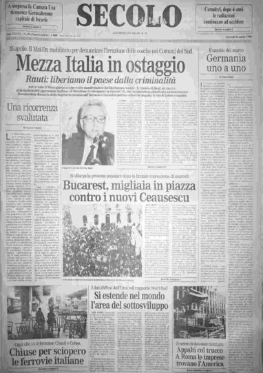 giovedì 26 aprile 1990