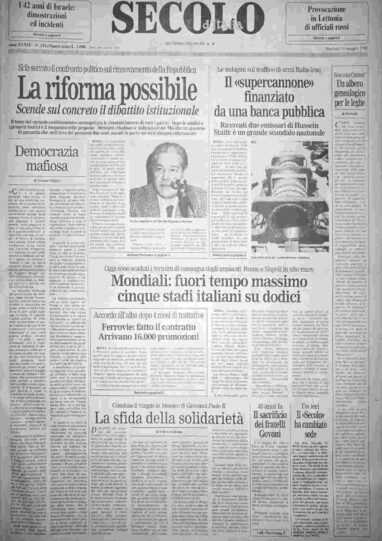 martedì 15 maggio 1990