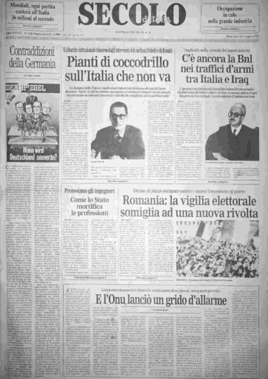 mercoledì 16 maggio 1990