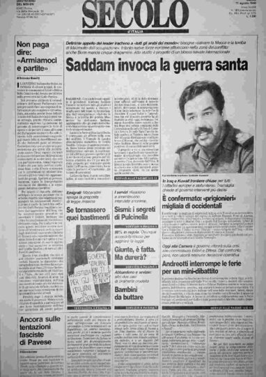 sabato 11 agosto 1990
