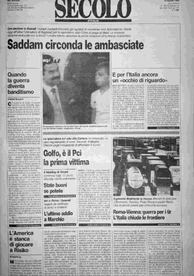 sabato 25 agosto 1990