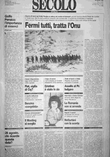 martedì 28 agosto 1990