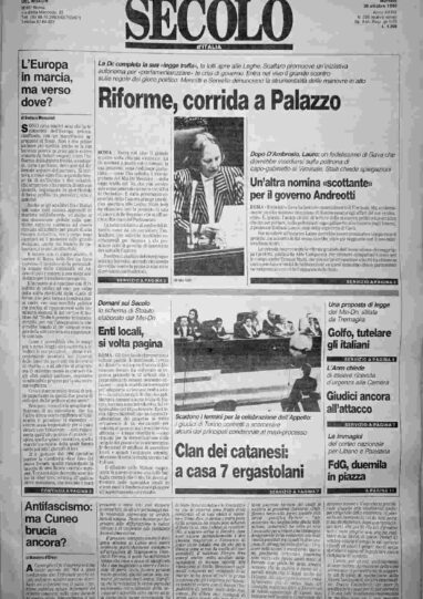 martedì 30 ottobre 1990