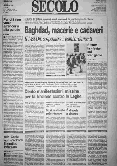 venerdì 15 febbraio 1991