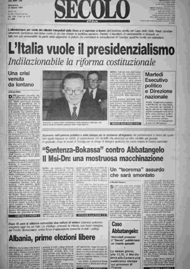 domenica 31 marzo 1991
