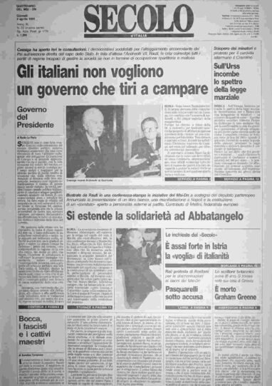 giovedì 4 aprile 1991