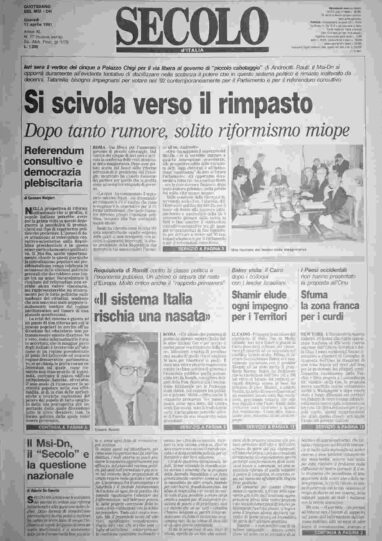 giovedì 11 aprile 1991