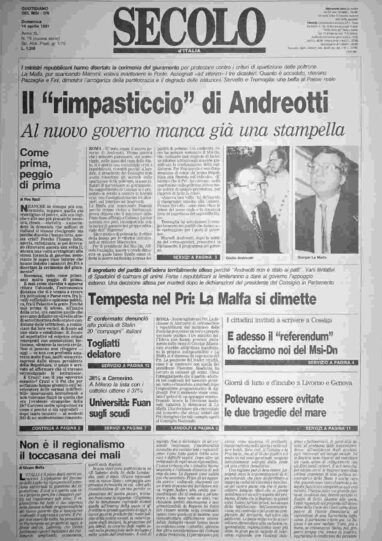 domenica 14 aprile 1991
