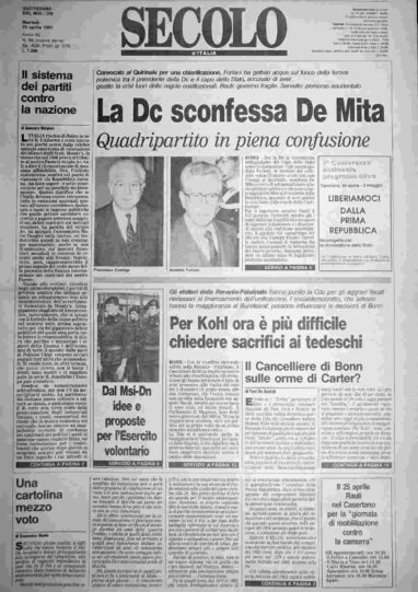 martedì 23 aprile 1991