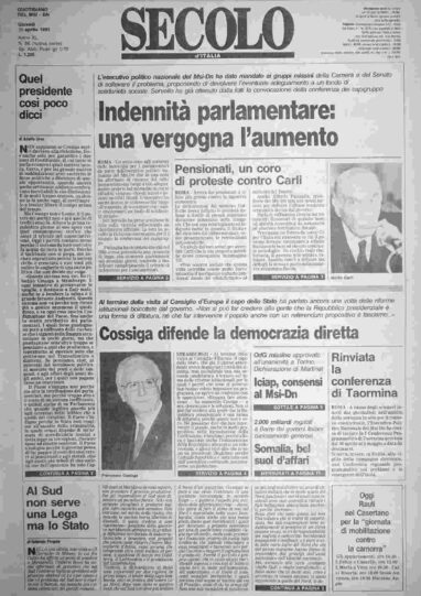 giovedì 25 aprile 1991