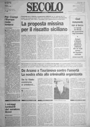 sabato 1 giugno 1991