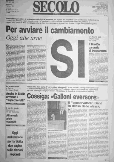 domenica 9 giugno 1991